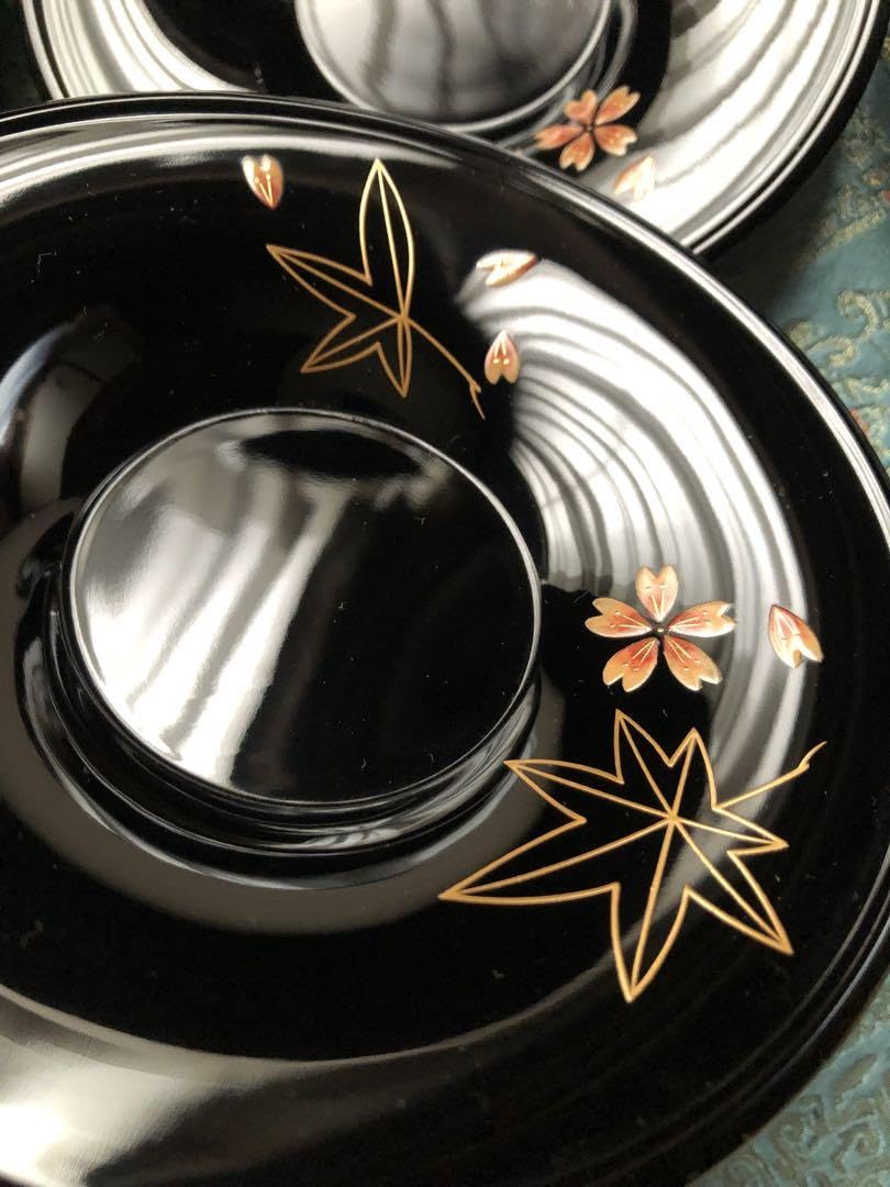 Amazon.co.jp: 輪島塗 蒔絵 茶托 五枚 曽我路幸氏作 共箱入 : おもちゃ